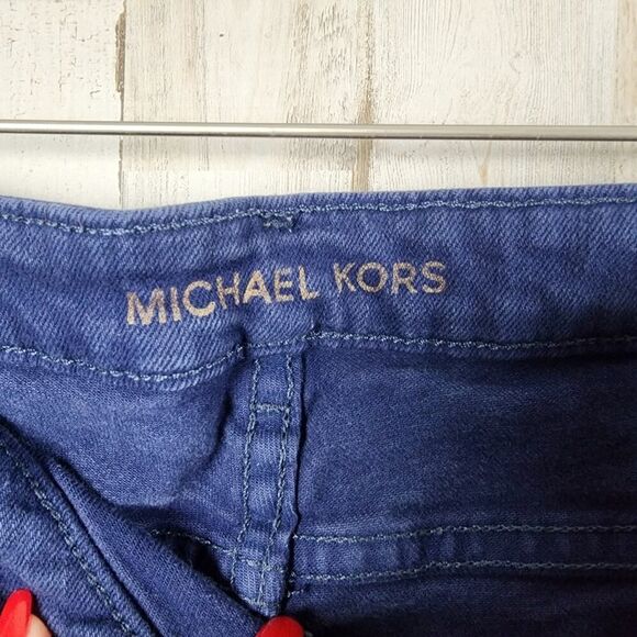 Michael Kors Bermuda Denim Shorts Blue Size 14 - Picture 3 of 9